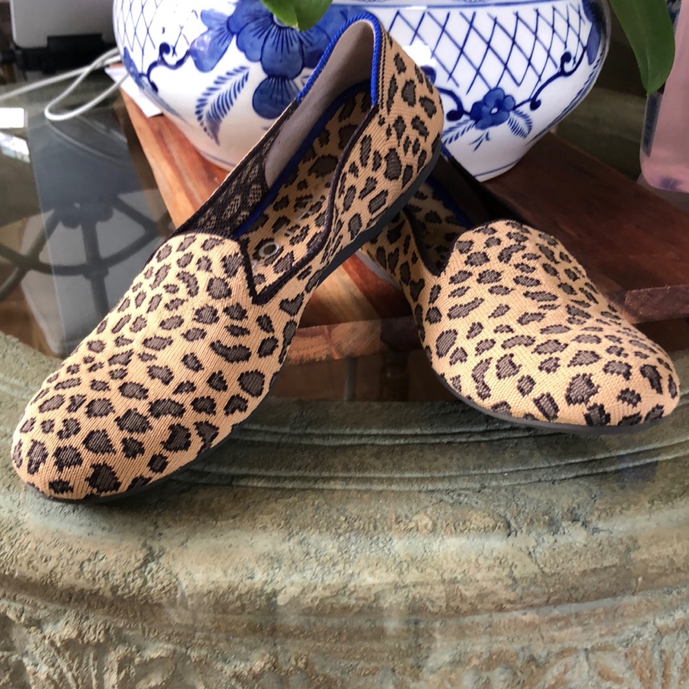 Rothy’s Leopard Cheetah Loafers size 6.5 like new
